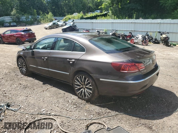 2014 Volkswagen CC VR6 Executive 4Motion with VIN WVWGU7AN3EE539874, listed as a Copart auction lot 61742974 with 124,358 mi miles and Salvage Title. Bid and sale history available at carsss.com. Image 2.