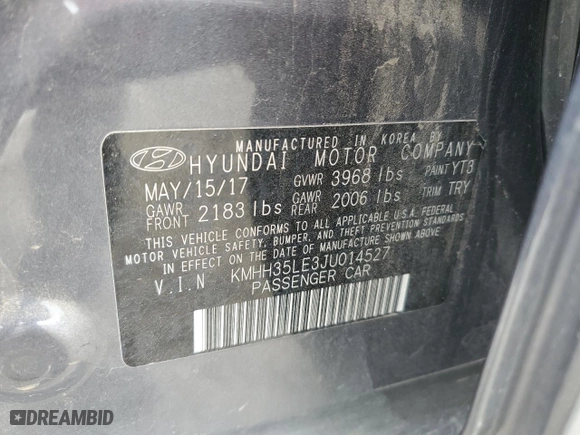 2018 Hyundai Elantra GT with VIN KMHH35LE3JU014527, listed as a Copart auction lot 43311605 with NaN miles and Salvage Title. Bid and sale history available at carsss.com. Image 15.