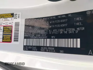 2022 Toyota Sienna XLE с VIN 5TDJSKFC7NS058980, выставлен на аукционе IAAI как лот 41815969 с пробегом 45 550 миль миль и . История ставок и продаж доступна на DreamBid. Изображение 9.