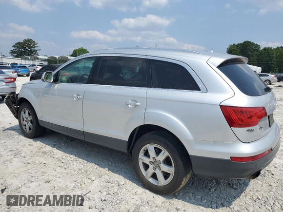 2014 Audi Q7 Premium Plus with VIN WA1LGAFE1ED007650, listed as a Copart auction lot 59182355 with 157,573 mi miles and Salvage title. Bid and sale history available at DreamBid. Image 2.