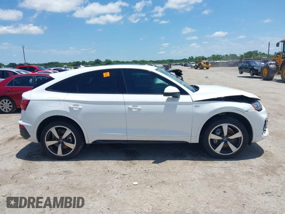 2022 Audi Q5 Sportback S line Premium Plus with VIN WA15AAFY4N2084268, listed as a IAAI auction lot 42463401 with Not provided miles and . Bid and sale history available at DreamBid. Image 13.