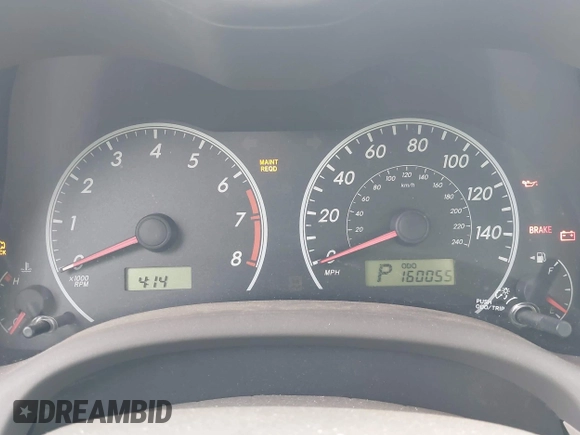2009 Toyota Corolla с VIN 2T1BU40E09C137040, выставлен на аукционе IAAI как лот 42453500 с пробегом 160 055 миль миль и . История ставок и продаж доступна на DreamBid. Изображение 7.