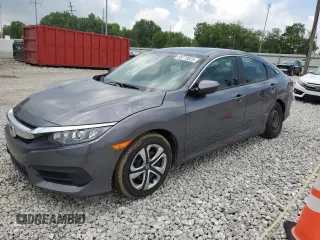 2017 Honda Civic LX with VIN 19XFC2F55HE070967, listed as a Copart auction lot 58773025 with 81,177 mi miles and Salvage title. Bid and sale history available at DreamBid. Image 1.