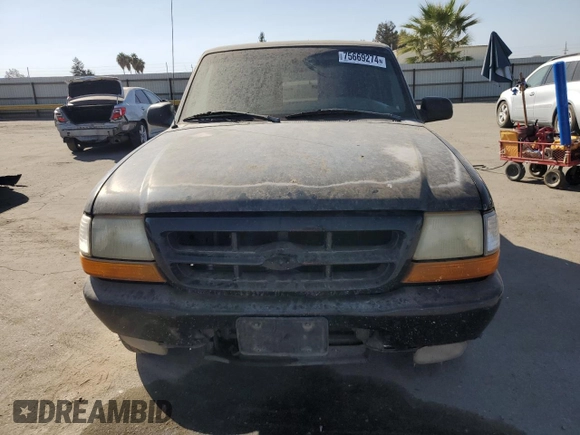 1999 Ford Ranger XLT with VIN 1FTYR14X3XPA68395, listed as a Copart auction lot 75669274 with 202,110 mi miles and Clean Title. Bid and sale history available at DreamBid. Image 5.