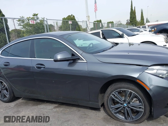2021 BMW 2 Series 228i with VIN WBA53AK03M7J11216, listed as a IAAI auction lot 41688822 with 22,367 mi miles and . Bid and sale history available at carsss.com. Image 13.