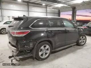 2014 Toyota Highlander Limited with VIN 5TDDKRFH8ES061047, listed as a Copart auction lot 42515065 with 73,036 mi miles and Salvage Title. Bid and sale history available at carsss.com. Image 3.