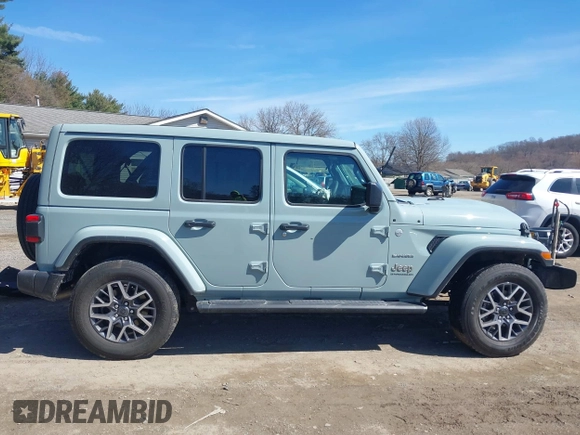 2024 Jeep Wrangler Sahara with VIN 1C4PJXEG1RW299325, listed as a IAAI auction lot 41854789 with 27,808 mi miles. Bid and sale history available at carsss.com. Image 14.