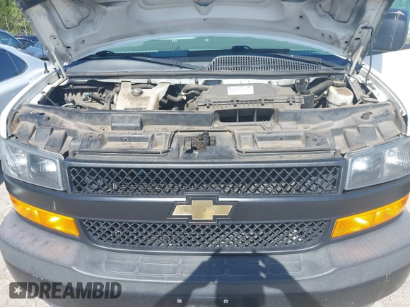 2019 Chevrolet Express Cargo Van with VIN 1GCWGAFP5K1296131, listed as a IAAI auction lot 42082742 with 217,740 mi miles. Bid and sale history available at carsss.com. Image 10.