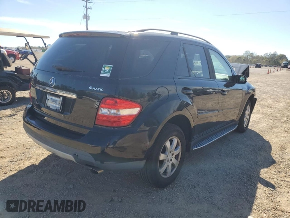 2007 Mercedes-Benz M 350 with VIN 4JGBB86E27A210197, listed as a Copart auction lot 49185425 with 131,678 mi miles and Salvage Title. Bid and sale history available at DreamBid. Image 3.