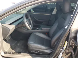 2025 Tesla Model 3 Long Range with VIN 5YJ3E1EB0SF902974, listed as a Copart auction lot 59728245 with 6,398 mi miles and Salvage title. Bid and sale history available at DreamBid. Image 7.