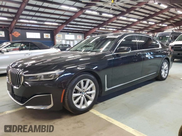 2020 BMW 7 Series 740i xDrive with VIN WBA7T4C06LGG62749, listed as a Copart auction lot 83454364 with 209,536 mi miles and Clean title. Bid and sale history available at DreamBid. Image 1.