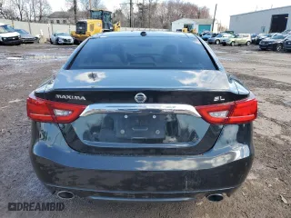 2018 Nissan Maxima S with VIN 1N4AA6AP1JC383517, listed as a Copart auction lot 50235755 with 164,199 mi miles and Salvage Title. Bid and sale history available at carsss.com. Image 6.