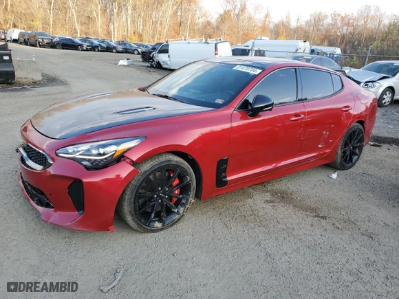 2023 Kia Stinger GT2 with VIN KNAE55LC3P6127646, listed as a Copart auction lot 81470704 with 39,527 mi miles and Salvage Title. Bid and sale history available at carsss.com. Image 1.