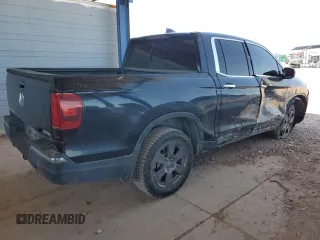 2020 Honda Ridgeline RTL-E with VIN 5FPYK3F75LB009423, listed as a Copart auction lot 54187325 with 96,128 mi miles and Salvage title. Bid and sale history available at DreamBid. Image 3.