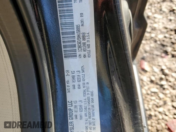 2010 Chrysler Sebring Limited z VIN 1C3BC6EV5AN158995, wystawiony jako Copart lot #89290905 z przebiegiem 76 168 mil mil oraz Szkoda całkowita • Salvage title. Historia ofert i sprzedaży dostępna na DreamBid. Obrazek 13.