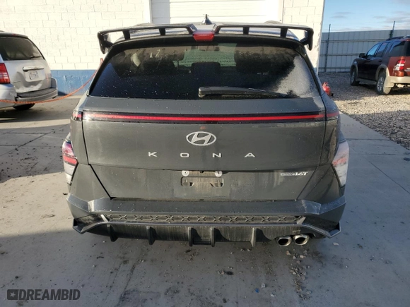 2024 Hyundai Kona N Line with VIN KM8HACA38RU087433, listed as a Copart auction lot 87017794 with 63,649 mi miles and Non Repairable. Bid and sale history available at carsss.com. Image 6.