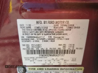 2008 Ford Taurus X SEL with VIN 1FMDK02W68GA27117, listed as a Copart auction lot 52310685 with 178,529 mi miles and Salvage Title. Bid and sale history available at DreamBid. Image 13.