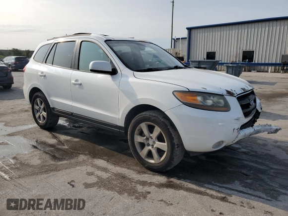 2007 Hyundai Santa Fe SE with VIN 5NMSH13E67H098444, listed as a Copart auction lot 57073465 with 158,306 mi miles and Salvage title. Bid and sale history available at DreamBid. Image 4.