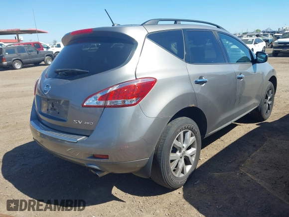 2011 Nissan Murano S with VIN JN8AZ1MW1BW175036, listed as a IAAI auction lot 42133477 with 194,973 mi miles and . Bid and sale history available at DreamBid. Image 4.