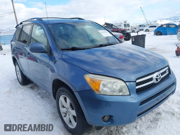 2008 Toyota RAV4 Ltd with VIN JTMBK31V186044743, listed as a IAAI auction lot 41578166 with 227,663 mi miles. Bid and sale history available at carsss.com. Image 1.