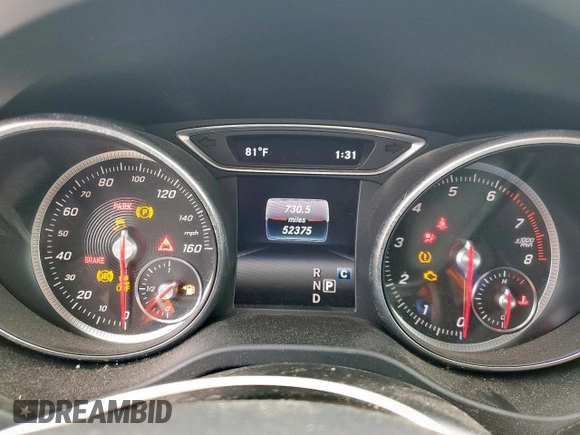 2019 Mercedes-Benz CLA 250 with VIN WDDSJ4GB6KN762832, listed as a Copart auction lot 58600715 with 52,375 mi miles and Salvage title. Bid and sale history available at DreamBid. Image 9.