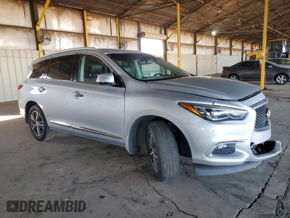 2016 Infiniti QX60 with VIN 5N1AL0MN6GC504879, listed as a Copart auction lot 45817435 with 124,792 mi miles and Salvage Title. Bid and sale history available at carsss.com. Image 4.