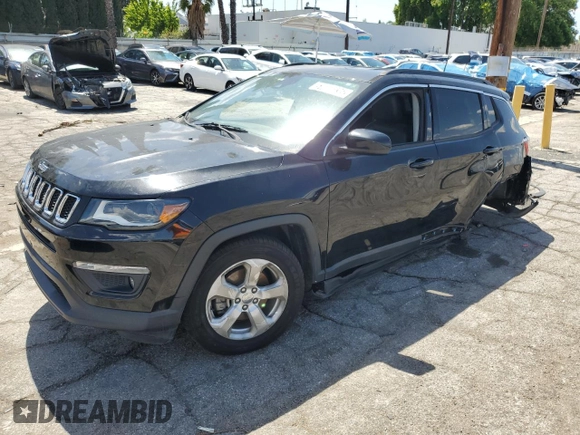 2018 Jeep Compass Latitude with VIN 3C4NJCBB8JT266471, listed as a Copart auction lot 51668235 with 61,461 mi miles and Clean Title. Bid and sale history available at carsss.com. Image 1.