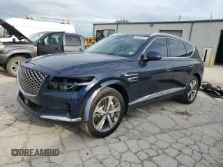 2021 Genesis GV80 with VIN KMUHCESC3MU066827, listed as a Copart auction lot 55392935 with 40,720 mi miles and Salvage title. Bid and sale history available at DreamBid. Image 1.