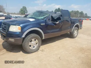 2005 Ford F-150 XLT with VIN 1FTPW14505FB12245, listed as a IAAI auction lot 41803653 with 1 mi miles. Bid and sale history available at carsss.com. Image 2.