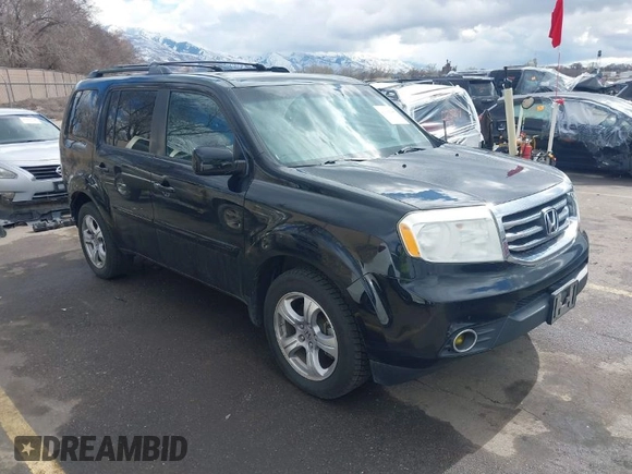 2013 Honda Pilot EX-L with VIN 5FNYF4H56DB007700, listed as a IAAI auction lot 41696288 with 167,658 mi miles. Bid and sale history available at carsss.com. Image 1.