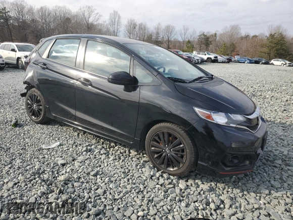 2018 Honda Fit Sport with VIN 3HGGK5G67JM704292, listed as a Copart auction lot 43375315 with 134,798 mi miles and Salvage Title. Bid and sale history available at DreamBid. Image 4.