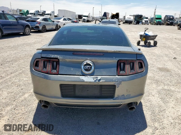 2013 Ford Mustang GT with VIN 1ZVBP8CF0D5266823, listed as a Copart auction lot 56985855 with 80,552 mi miles and Salvage title. Bid and sale history available at DreamBid. Image 6.
