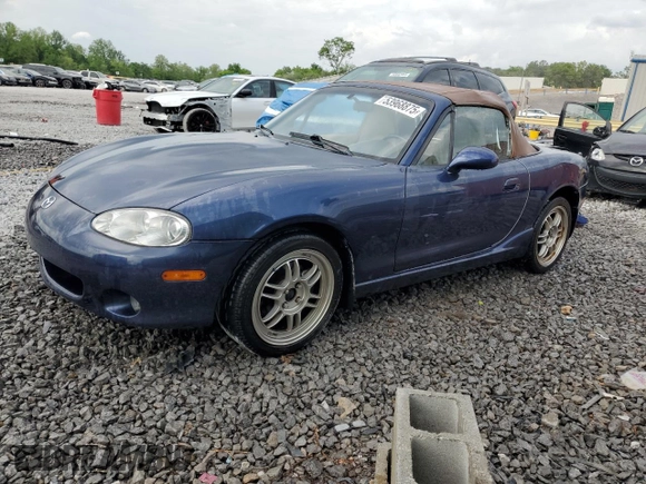 2003 Mazda MX-5 Miata Cloth with VIN JM1NB353230312023, listed as a Copart auction lot 53968875 with 174,252 mi miles and Salvage title. Bid and sale history available at DreamBid. Image 1.