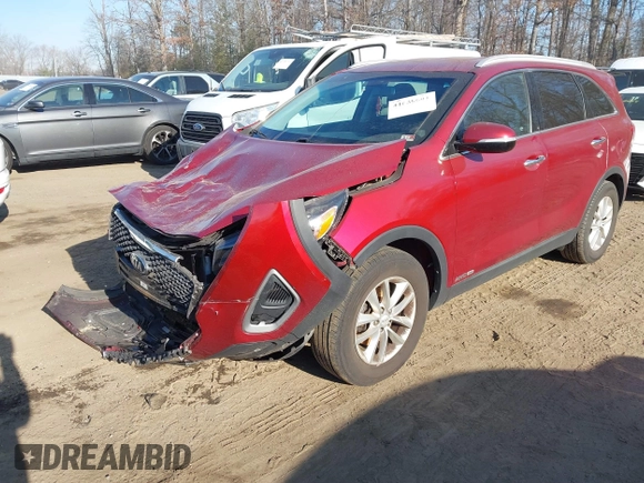 2018 Kia Sorento LX V6 with VIN 5XYPGDA53JG425123, listed as a IAAI auction lot 41639091 with 171,736 mi miles. Bid and sale history available at carsss.com. Image 18.