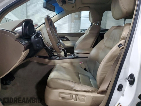 2010 Acura MDX with VIN 2HNYD2H23AH505336, listed as a Copart auction lot 89160365 with 193,112 mi miles and Salvage title. Bid and sale history available at DreamBid. Image 7.