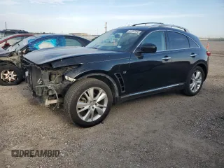2015 Infiniti QX70 with VIN JN8CS1MUXFM381307, listed as a Copart auction lot 47267545 with 171,240 mi miles and Salvage Title. Bid and sale history available at DreamBid. Image 1.