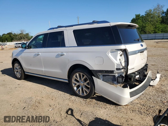 2019 Ford Expedition Max Platinum with VIN 1FMJK1LT9KEA60600, listed as a Copart auction lot 50423324 with 82,993 mi miles and Salvage title. Bid and sale history available at DreamBid. Image 2.