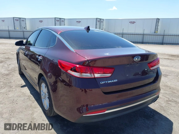 2018 Kia Optima LX with VIN 5XXGT4L3XJG248906, listed as a IAAI auction lot 42247354 with 112,905 mi miles and . Bid and sale history available at DreamBid. Image 3.