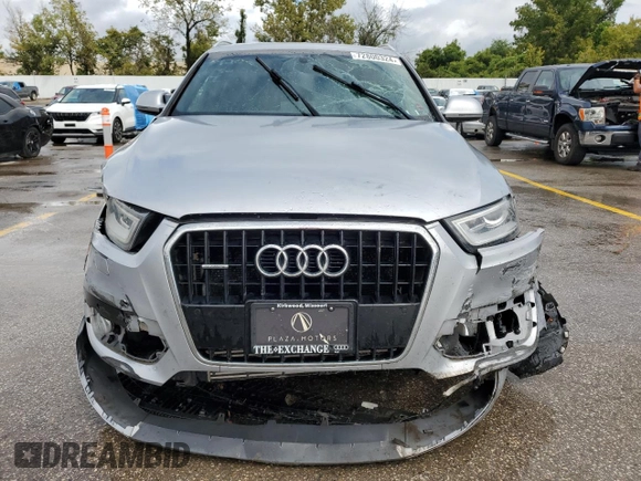 2015 Audi Q3 Prestige with VIN WA1GFCFS7FR012524, listed as a Copart auction lot 72800324 with 131,261 mi miles and Salvage title. Bid and sale history available at DreamBid. Image 5.