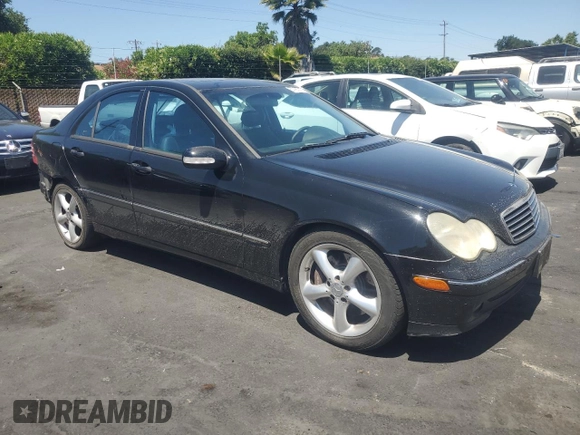 2004 Mercedes-Benz C 320 with VIN WDBRF64J84F503921, listed as a Copart auction lot 57885215 with Not provided miles and Salvage title. Bid and sale history available at DreamBid. Image 4.