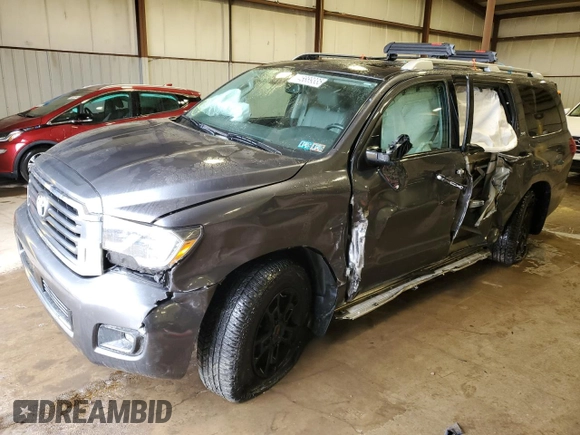 2020 Toyota Sequoia SR5 with VIN 5TDBY5G14LS178489, listed as a Copart auction lot 45889335 with 53,511 mi miles and Salvage Title. Bid and sale history available at carsss.com. Image 1.