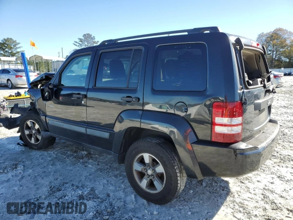 2008 Jeep Liberty Sport with VIN 1J8GP28KX8W236264, listed as a Copart auction lot 84846924 with 226,714 mi miles and Salvage Title. Bid and sale history available at DreamBid. Image 2.