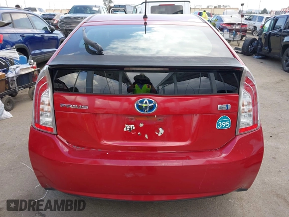 2013 Toyota Prius One with VIN JTDKN3DU9D1725010, listed as a IAAI auction lot 41955615 with 266,378 mi miles and . Bid and sale history available at carsss.com. Image 17.