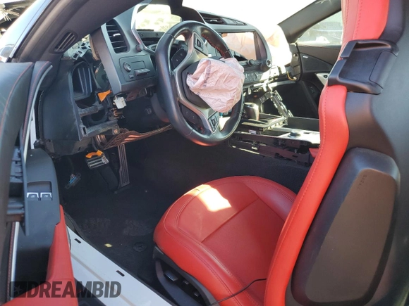 2016 Chevrolet Corvette 2LT with VIN 1G1YD2D74G5118830, listed as a Copart auction lot 76782494 with 0 mi miles and Salvage Title. Bid and sale history available at carsss.com. Image 8.
