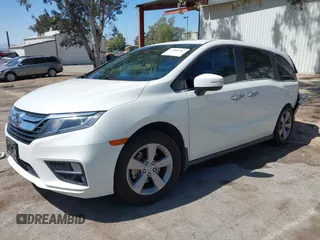 2019 Honda Odyssey EX-L z VIN 5FNRL6H76KB066365, wystawiony jako IAAI lot #42000967 z przebiegiem 124 113 mil mil oraz . Historia ofert i sprzedaży dostępna na DreamBid. Obrazek 2.