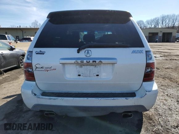 2006 Acura MDX Touring with VIN 2HNYD18656H548077, listed as a Copart auction lot 47431605 with 0 mi miles and Salvage Title. Bid and sale history available at carsss.com. Image 6.