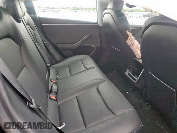 2025 Tesla Model 3 Long Range with VIN 5YJ3E1EB0SF921606, listed as a Copart auction lot 60728995 with 6,281 mi miles and Salvage title. Bid and sale history available at DreamBid. Image 10.