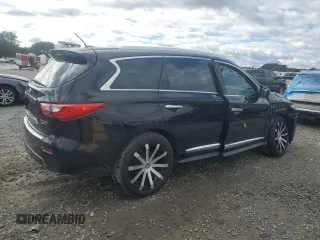 2015 Infiniti QX60 with VIN 5N1AL0MN4FC524689, listed as a Copart auction lot 80736604 with 126,945 mi miles and Salvage Title. Bid and sale history available at DreamBid. Image 3.