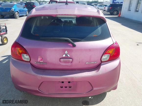 2015 Mitsubishi Mirage DE with VIN ML32A3HJ7FH031523, listed as a IAAI auction lot 41905101 with 64,107 mi miles. Bid and sale history available at carsss.com. Image 17.