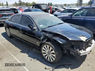 2005 Audi A8 L with VIN WAUML44E75N015513, listed as a Copart auction lot 66826664 with 0 mi miles and Salvage Title. Bid and sale history available at carsss.com. Image 4.